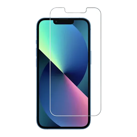 image pour Protection d'écran rigide en verre trempé pour iPhone 12 et 12 Pro, posée par notre Atelier